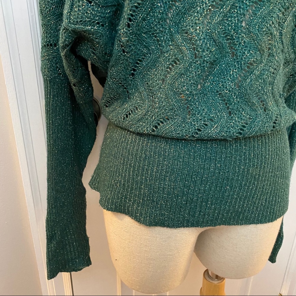 Teal Sparkle Sweater - Picture 4 of 8